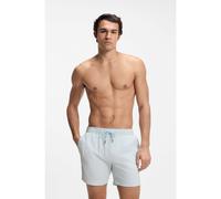 BOSS Boxer da mare ad asciugatura rapida in seersucker elasticizzato - Style Relax_Trunk, 50561184 Celeste XXL