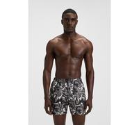 BOSS Boxer da mare con fodera interna integrale e stampa della stagione - Style Piranha, 50508844 Grigio chiaro L