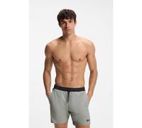 BOSS Boxer da mare con logo a contrasto e profili - Style Starfish, 50514429 Grigio chiaro M