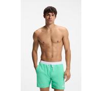 BOSS Boxer da mare con logo a contrasto e profili - Style Starfish, 50514429 Verde S