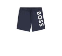 BOSS Boxer da mare con logo stampato verticale - Style Octopus, 50514502 Blu scuro L