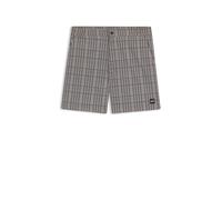 BOSS Boxer da mare con microstampa e targhetta con logo - Style Beach_to_Bar, 50544338 Nero S