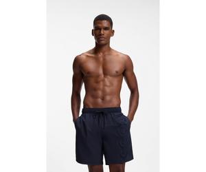 BOSS Boxer da mare con ricamo 3D del logo - Style Whale, 50469329 Blu scuro M
