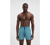 BOSS Boxer da mare con righe tipiche del marchio e logo - Style Iconic, 50491594 Celeste L