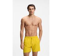 BOSS Boxer da mare con righe tipiche del marchio e logo - Style Iconic, 50491594 Giallo XXL
