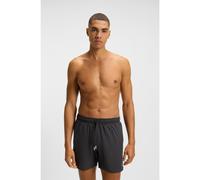 BOSS Boxer da mare con righe tipiche del marchio e logo - Style Iconic, 50491594 Grigio scuro XL