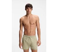 BOSS Boxer da mare con righe tipiche del marchio e logo - Style Iconic, 50491594 Kaki L