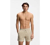 BOSS Boxer da mare con stampa a righe con logo - Style Vital_Trunks, 50561175 Beige chiaro S