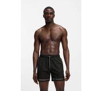 BOSS Boxer da mare con stampa a righe con logo - Style Vital_Trunks, 50561175 Nero S