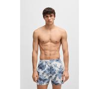 BOSS Boxer da mare con targhetta con logo e stampa all-over - Style Piranha, 50508844 Blu S