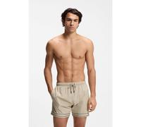 BOSS Boxer da mare in tessuto elasticizzato con fettuccia e coulisse - Style Resort_Tape_Trunks, 50561077 Beige chiaro XL