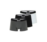 BOSS Boxer 'David Beckham' grigio scuro / nero / bianco Uomo BOSS L grigio scuro / nero / bianco