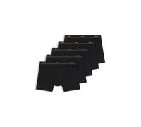 BOSS Boxer in cotone elasticizzato con elastico in vita con logo in confezione da cinque - Style BoxerBr 5P Essential, 50570055 Nero XL