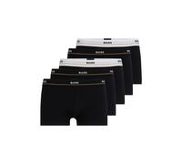 BOSS Boxer in cotone elasticizzato con elastico in vita con logo in confezione da cinque - Style Trunk 5P Essential, 50475275 Nero XXL