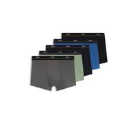 BOSS Boxer in cotone elasticizzato con elastico in vita con logo in confezione da cinque - Style Trunk 5P Essential, 50531660 Grigio / Verde / Blu / Nero M