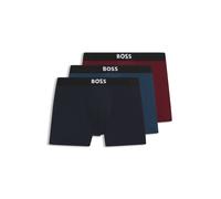 BOSS Boxer in cotone elasticizzato in confezione da tre - Style BoxerBr 3P BOSS ONE, 50544272 Blu / Rosso / Nero M