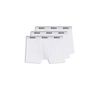BOSS Boxer in cotone elasticizzato in confezione da tre - Style BoxerBr 3P Power, 50475282 Bianco L