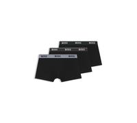 BOSS Boxer in cotone elasticizzato in confezione da tre - Style Trunk 3P Power, 50554693 Nero L