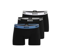 BOSS Boxer con elastico in vita con logo in confezione da tre - Style BoxerBr 3P Power, 50554694 Nero M