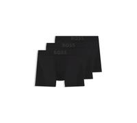 BOSS Boxer in microfibra elasticizzata con logo in confezione da tre - Style BoxerBr 3P Active, 50517814 Nero M