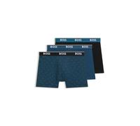 BOSS BoxerBr 3P Power dei Set di tre boxer lunghi in cotone elasticizzato con loghi