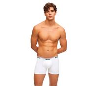 BOSS Boxer in cotone elasticizzato con logo in confezione da tre - Style BoxerBr 3P Power, 50475282 Bianco 4XL