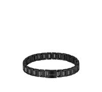 BOSS Bracciale a maglie placcato nero con chiusura con logo - Style CANDOR JEWELRY, HB1580752 Nero pz.
