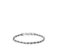 BOSS Bracciale color argento con catena effetto corda - Style MYLES, HB1580809 Color argento M