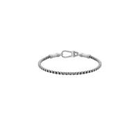 BOSS - Bracciale da uomo con catena dal carattere audace e finitura in acciaio argento anticato