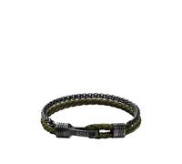 BOSS Bracciale raffinato con dettagli in metallo lucido - Style JAXON, HB1580893 Verde scuro M
