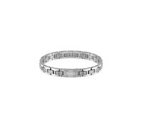BOSS Jewelry Braccialetto a maglie da uomo Collezione METAL LINK ESSENTIALS in acciaio inossidabile, Argento