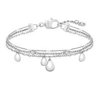 BOSS Bracciale a tre strati color argento con ciondoli a goccia - Style SELENA, HB1580767 Color argento pz.