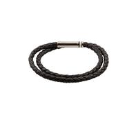 BOSS Braccialetto 'Ares' nero / argento Uomo BOSS One Size