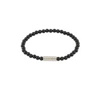 BOSS Braccialetto nero / argento Uomo BOSS One Size nero / argento