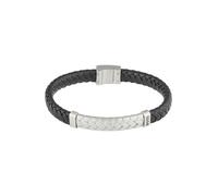 BOSS Braccialetto nero / argento Uomo BOSS One Size nero / argento