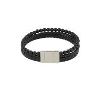 BOSS Braccialetto 'Sphere' nero / argento Uomo BOSS One Size