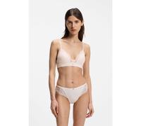 BOSS Bralette in pizzo di qualità superiore con pieghe in rete - Style TRIANGLE_BLOSSOM, 50556193 Rosa chiaro S