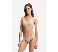 BOSS Bralette in pizzo super morbido con placca dorata - Style PADDED SOFT_B LACE, 50566474 Beige chiaro M