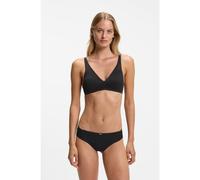 BOSS Bralette in pizzo super morbido con placca dorata - Style PADDED SOFT_B LACE, 50566474 Nero L