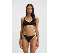 BOSS Brasiliana bicolore in jersey elasticizzato - Style THONG_B.MIRAGE, 50556244 Nero L