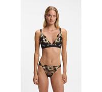 BOSS Brasiliana ricamata con charm con monogramma Double B - Style DAHLIA_THONG, 50570079 Nero S