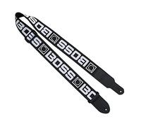 BOSS BSM-20-BW Tracolle per Strumenti di Alta Qualità in Nero con Logo Bianco | Con il Logo BOSS Monogrammato | Larghezza 5 cm, Realizzate in Poliestere per il Massimo Comfort e Durabilità