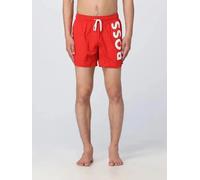 Boss By HUGO Uomo Asciugatura Rapida L Contrasto Logo Nuoto Pantaloncini Rossi