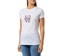 BOSS C_ Elogo_print18 Maglia, White100, XS Donna