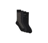 BOSS Calze ad altezza regolare in confezione regalo da quattro - Style 4P RS Gift Monogram, 50524322 Nero / Grigio 40-46