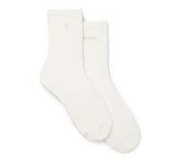 BOSS Calze ad altezza regolare con dettagli con logo in confezione da due - Style 2P RS DoubleB EV W, 50561179 Bianco 39-42