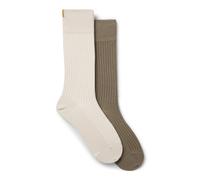 BOSS Calze ad altezza regolare con lavorazione a coste in confezione da due - Style 2P RS Light rib CC, 50554509 Beige 43-46