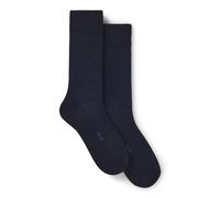 BOSS Calze ad altezza regolare con lavorazione a coste in confezione da due - Style 2P RS RIB Uni WO, 50568190 Blu scuro 39-42