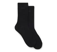 BOSS Calze ad altezza regolare con loghi in confezione da due - Style 2P RS Uni Logo CC W, 50543398 Nero 39-42