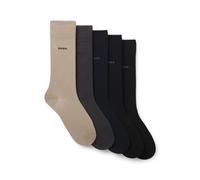 BOSS Calze ad altezza regolare in confezione da cinque - Style 5P RS Uni CC, 50478221 Beige / Troppopieno marrone / Blu / Nero 43-46